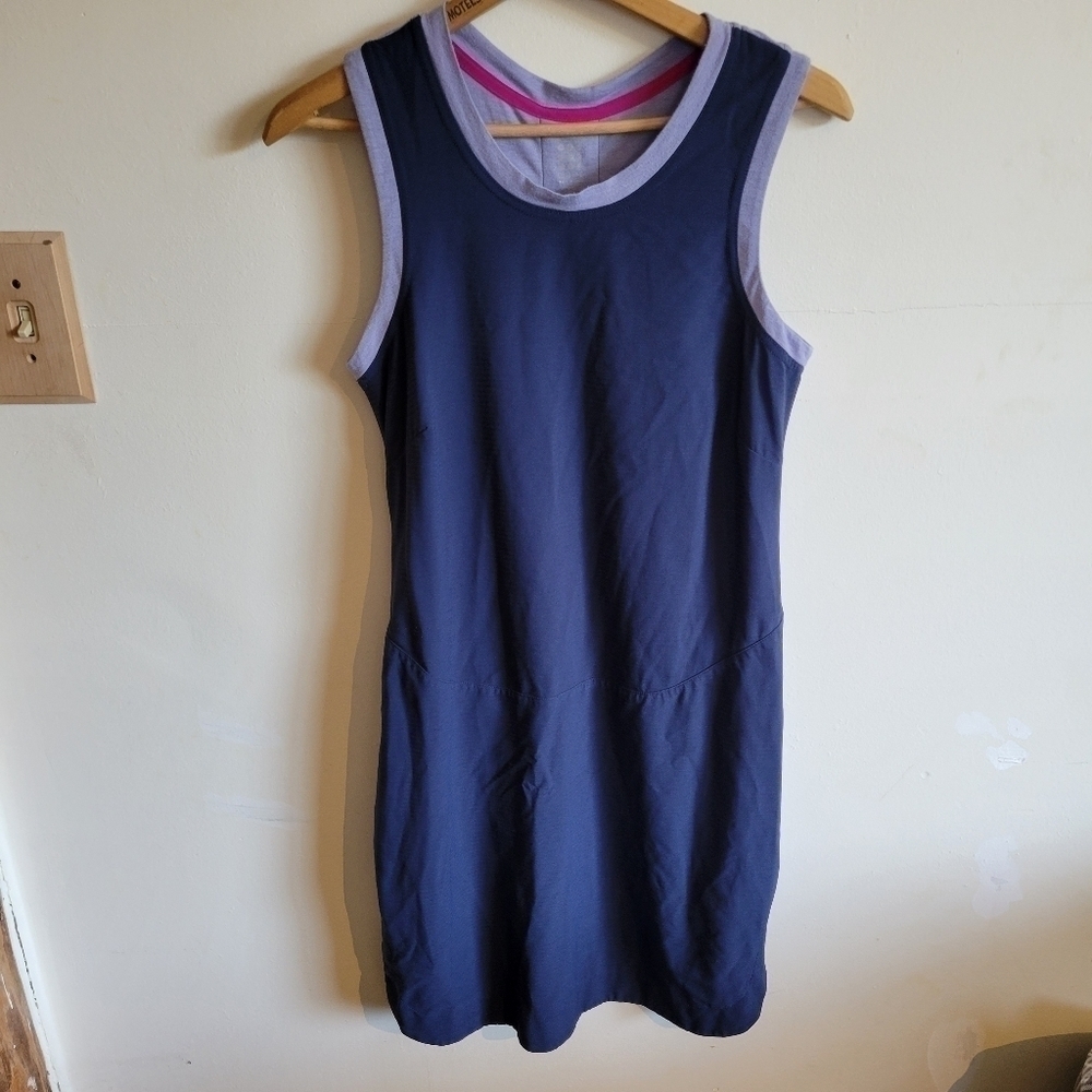 Title Nine Athletic Mini Dress Side Pocket Purple Small S